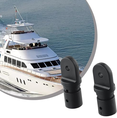 FACAIIO Paquete de 2 accesorios de nailon para barco marino Bimini, tubo de inserción superior, accesorios de montaje de extremo de ojo, 22 mm de diámetro del tubo