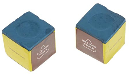 Gazechimp 2pcs Craies de Billard Américain, Queue de Snooker et de Billard Général - Bleu, 2.2 x 2.2 x 2.2cm