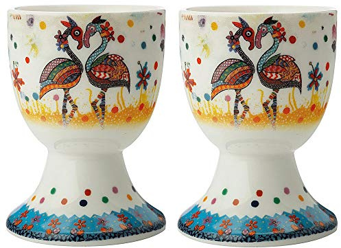 Maxwell & Williams Smile Style Eierbecher 2er-Set Flamboyant, Geschenkbox, Porzellan, DX0477