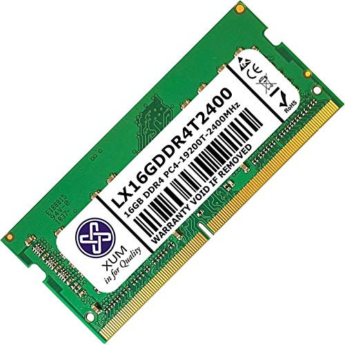 XUM 16GB Laptop Memory RAM DDR4 2400MHz PC4-19200 SODIMM Non-ECC Unbuffered Hynix IC 1.2V CL17 260 Pin Notebook Laptop Memory Upgrade Module Made in the UK (1x16GB)