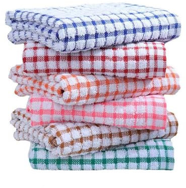 TYFGRT Paquete De 6 Paños De Cocina A Cuadros, Diseño A Cuadros, Fuerte Absorción De Agua, Textura Suave, Diseño Duradero, Adecuado para Uso Doméstico En La Cocina.