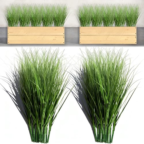 20 Pcs Artificial Plants Onion Grass, Faux Shrubs Wheat Grass Greenery Stems Onion Grasss Greenery Faux Greenerys Stems for Home Decor, Fake Tall Grasss Plant for House Home Indoor Outdoor Office