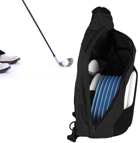 Discgolf-påsar – utrustningsväska för fitnessträning | Oxfordtyg multispår paket med ergonomiskt selsystem för tennis, softboll, backpacking, 43 cm storlek