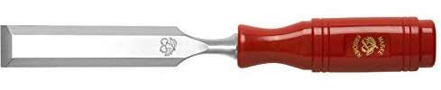 Kirschen 1003008 Firmer Chisel with Plastic Handle, Red/Silver, 8 mm