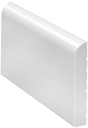 White 65mm Wide Bullnose Window Door Trim/Skirting Upvc Plastic x 5 Metres