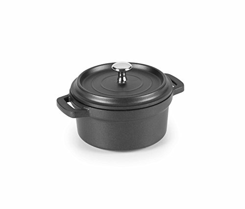 LACOR - 25915 - Cacerola Aluminio Fundido 14Ø - Negro