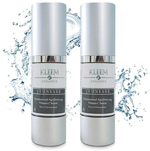 Set 2x Siero alla Vitamina C per Viso e Collo - Antirughe, Antimacchie, Illuminante - Idratazione Profonda con Acido Ialuronico, Vitamina E, Aloe Vera - Testato da Enti Italiani di Eccellenza