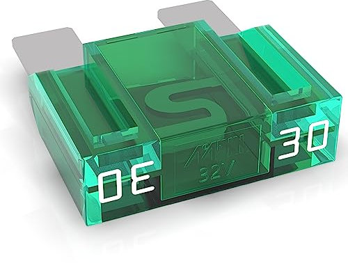 AUPROTEC Fusible à lame Maxi 20-80A, fusible enfichable d'automobile, choix : 30A ampères, vert, 1 pièce