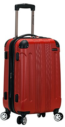 Rockland London Hardside Spinner Wheel Luggage, Carry-On 20, Red