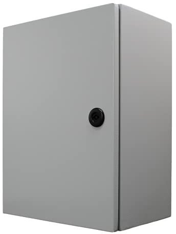 CP - Schaltschrank Metall IP54 inkl. verzinkte Montageplatte Wandmontage mit umlaufend eingeschäumte Spezial Dichtung (30x40x20cm)