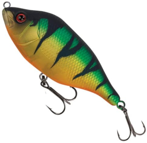 Fox Rage Hitcher Jerk & Twitch UV 80mm 20g lipless Sinking Jerkbait, Farbe:Original Perch