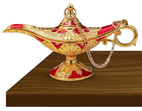 Yusheng Lampe Magique,Lampe Genie Classique à Collectionner - Table Lampe Magique Aladin Vintage, décorations fête Magiques