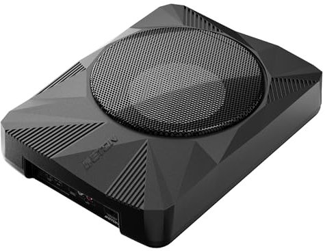 ETON USB 10 AR – sehr kompakter 25 cm / 10 Zoll Untersitz Aktiv Subwoofer für PKWs und Wohnmobile, leistungsstarker aktiver Unterseat Bass mit Verstärker, Langhub-Woofer, 350 Watt