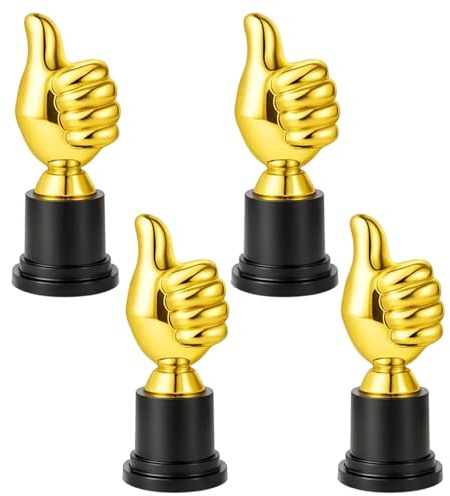 ZYLOUY 4 Mini Pokale Für Sportveranstaltungen Und Geburtstagsfeiern, Pokal Schüler, Trophäe Als Anerkennung Für Schüler, Pokale Und Medaillen