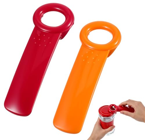 2 stycken locköppnare glasöppnare, locköppnare för skruvglas, ABS skruvlocksöppnare, praktisk flasköppnare, för äldre, barn, kvinnor, svaga händer