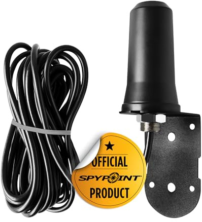 SPYPOINT CA-01 Outdoor Antenna Booster | Long-Range Cellular Signal with Ultra-Strong Strength, 15-ft Cable & Mounting Bracket for any Cellular Wildlife Monitoring Camera.