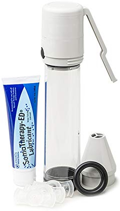 Elite Custom II-Manual Penile Vacuum Pump- Ultra Lightweight & Compact Penis Enlarger Pump with Reusable Maintenance Rings-Promotes Good Penile Health-Penis Pump for Men