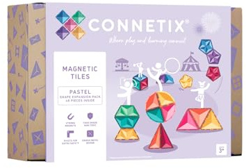 CONNETIX Magnetiska Plattor Pastell Formexpansion, 48 Delar