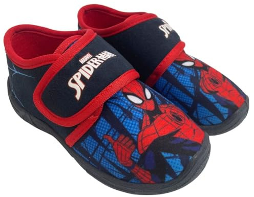 Leomil Spiderman Pantofole Bambino Slipper Bambini e Ragazzi 31, Adatte per la casa e la scuola materna, Blu
