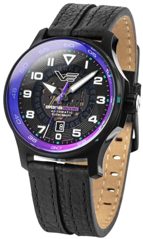 Vostok Europe Expedition South Pole 592C760 Montre automatique pour homme avec bracelet en cuir 20 ATM Date