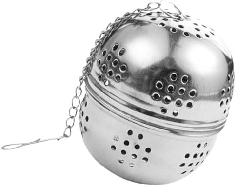 Infuseur à thé en acier inoxydable avec chaîne en corde - Théières - Filtre à épices - Passoire à thé - Boule à thé - Feuilles en vrac - Passoire à épices pour le brassage