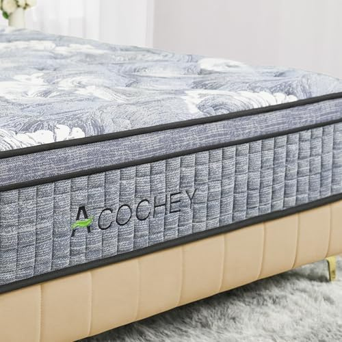 Acochey Single Mattresss,10.6 Inch Memory Foam Sprung Mattress 3FT,7-Zone Orthopedic Mattress | Motion Isolation | Edge Support | Pressure Relie,Medium Firm Hybrid Mattress,90x190x27cm