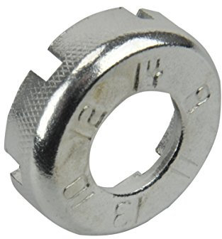 FISCHER Unisex Fischer Fahrrad 85521 Nippelspanner, silber, Uni EU