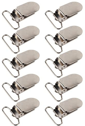 Clips Métalliques Robustes Pour Bretelles, Clips De Suspension De Sucette En Métal(25Mm)