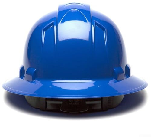 Verstellbarer Baustellen-Sicherheitshelm, V-Typ-Sicherheitshelm, verstellbare harte Hüte, Bauhelm, zum Kopfschutz (blau)