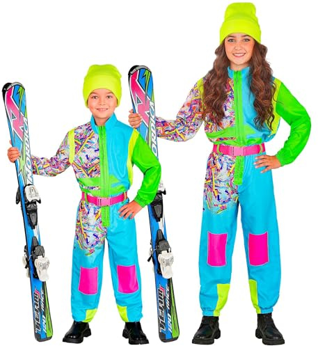 W WIDMANN MILANO Party Fashion - Costume da sci per bambini, tuta con cintura, per maschietti e femminucce, carnevale