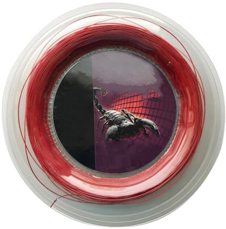 Wlinfetity Corda da badminton 200 m 0,72 mm in nylon per allenamento rosso, blu, nero, bianco, leggero e resistente all'usura, adatto per uso amatoriale
