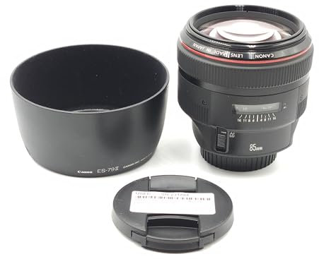 Canon EF 85mm f1.2L II USM Lens for Canon DSLR Cameras - Fixed Black