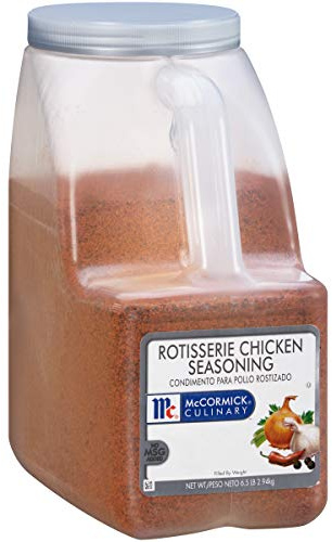 McCormick Culinary Rotisserie Chicken Seasoning, 6.5 lb - One 6.5 Pound Container of Rotisserie Chicken Seasoning Rub for Poultry Dishes, Best for Restaurant Use