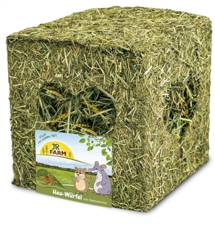 JR FARM Cubo di fieno piccolo con vermi di farina 125 g