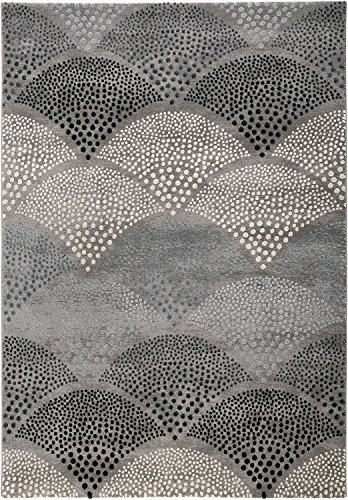 Esprit Home, Kurzflor Teppich aus Polyester und Polypropylen, Chimera 2.0 (160 x 225 cm, grau, Petrol, Taupe)