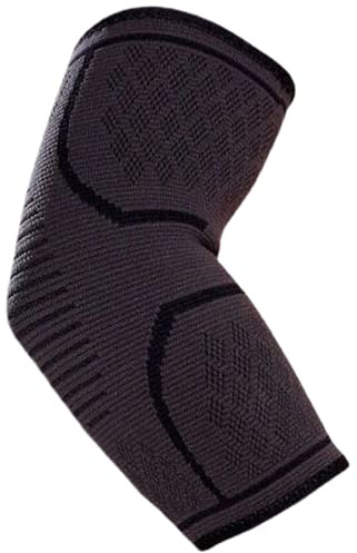 VITTO Elbow Support for Men & Women - Tennis Elbow Support Strap, D. Grey M | Elbow brace for injury relief from tendonitis and arthritis, comfortable golfers and tennis elbow support for women and men