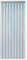 Trintion Chain Curtain Aluminium 90x214.5cm Door Fly Screen Premium Silver Strip Blind for Doorways Insect Screen Indoor Outdoor Keeps Out Insects Flies Wasps (Sliver And Blue)