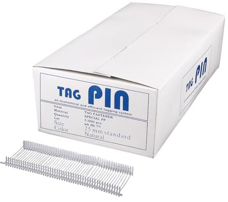 Deco Woerner Heftfäden 25 mm Standard für Etikettierpistole Anheftfäden Heftfäden transparent Anheftfäden für Befestigung von Preisschildern an Textilien Kleidung