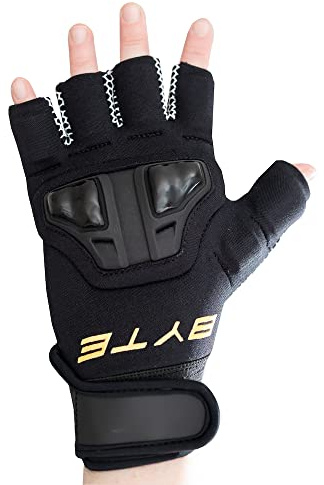 Byte XR VÄNSTER HAND HOCKEY KNUCKLE HANDSKE SVART ORANGE (S)