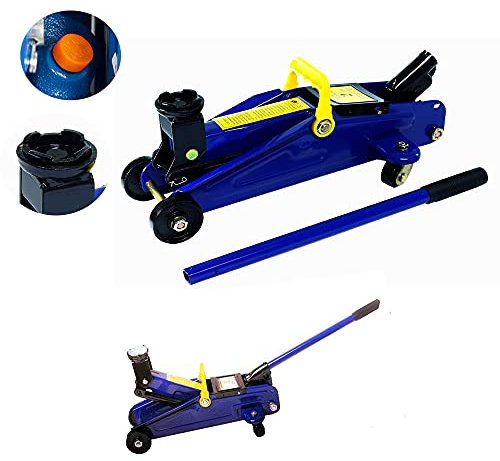 Rangierwagenheber mit Einer Kapazität von 2 Tonnen (4.000 lbs.), Hergestellt aus Hochbelastbarem Stahl und Schwenkbaren Hinteren Rädern