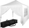 INSTENT Pavillon 3 x 3 m Basic wasserdicht UV Schutz 50+, 2 Seitenteile, Farbwahl, Schnee-Weiß