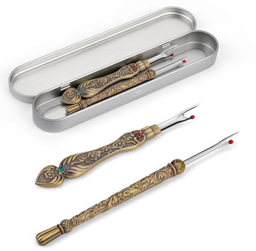 Easusy Seam Rippers, Vintage Stitch Unpicker Tool, Unpicker Sewing Tool with Storage Box for Sewing Needlework DIY Craft