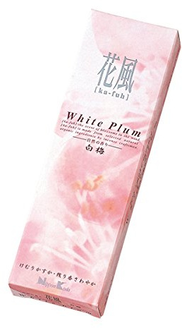 Tierra Zen 27432 Ka-Fuh Ciruelo Blanco 12 Weihrauch, Weiß
