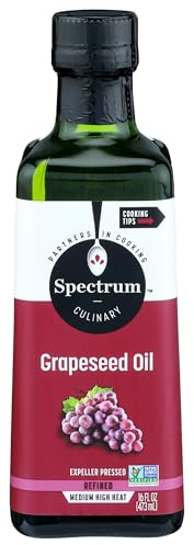 Spectrum Naturals Refined Grapeseed Oil, 16 oz.