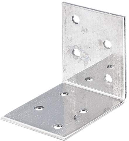 Alberts 848200 Winkelverbinder | Edelstahl | 50 x 50 x 40 mm | 50er Set