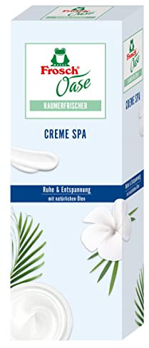 Frosch Oase Raumerfrischer Creme Spa, Raumduft, Design-Flakon, 1er Pack (1 Stück)