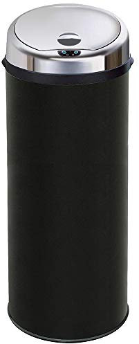 InMotion 50L Black Stainless Steel Auto Automatic Sensor Kitchen Waste Dust Bin