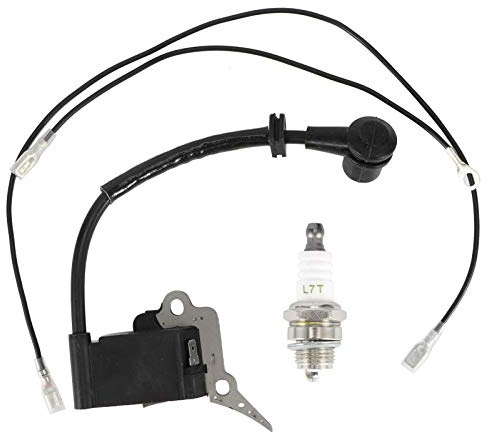 Haofy Juego de Bujías de Bobina de Encendido para Motosierra Timberpro Lawnflite 2500 25CC, Alto Rendimiento