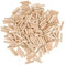 50 Pcs Wooden Dowel Pins 6mm X 50mm Wood Dowels Solid Hard Wood Dried Fluted Beveled Hardwood Rods Furniture for Professional Carpenters DIY and Craft Projects