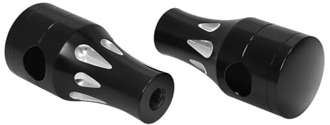 Torretas Manillar Adaptador Extensible Abrazadera Barra Manillar Elevador Manillar para Kawasaki para BMW para Bobber para Chopper para Café para Racer 7/8 22 MM Elevador Manillar Moto(Negro)